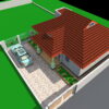 3 bedroom bungalow house plan for sale in nakuru- Front aerial view