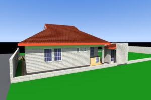 3 bedroom bungalow house plan for sale in nakuru- SIDE 2 VIEW